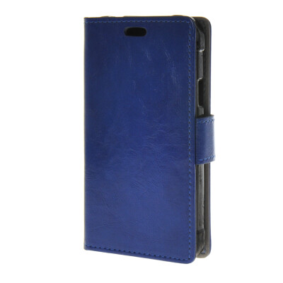 

MOONCASE Synthetic Leather Flip Wallet Card Slot Bracket Back чехол для Samsung Galaxy Xcover 3 SM-G388F Blue