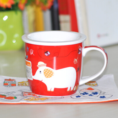 

Ya Cheng Tak arst ceramic cartoon cup mug cup of coffee cup music Ya cup with cover 250ml