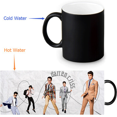 

Darren Criss 350ml12oz Heat Reveal Mug Color Change Coffee Cup Sensitive Morphing Mugs Magic Mug Milk Tea Cups