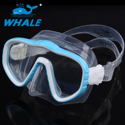 

Whale Brand Professional Diving Mask Goggles Wide Vision Watersports Оборудование с анти-туманом Цельная линза Закаленное стекло