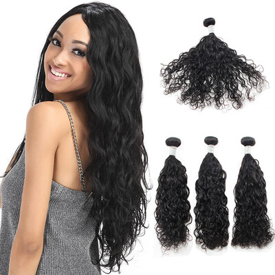 

Nami Hair Water Wave Brazilian Virgin Human Hair Weave Extensions 3 Bundles 10"-28" Brazilian Hair Weave Bundles