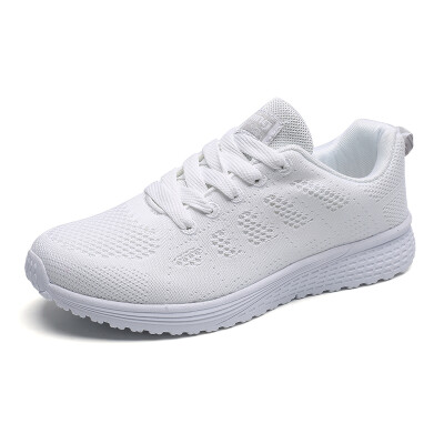 

Womens Sport Shoes 2018 fly weaving Cushion Running Shoes Breathable Textile Lightweight Sneakers