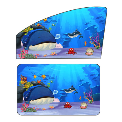 

Shu language ZYL008 car curtain car sunshade car side window magnet sunscreen insulation car universal underwater world model main drive co-driver rear row