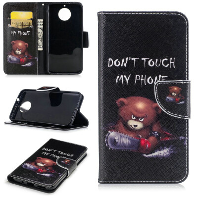 

BEFOSPEY Painting PU LeatherSoft TPU Card Slot Stand Wallet Case For Motorola Moto G5S Plus 55"2017