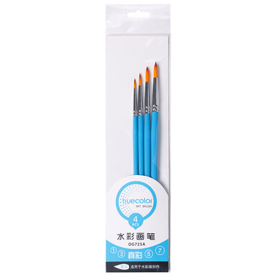 

TRUECOLOR water chalk watercolor pen oil brush art painting pen student art special multi-spec blue pen holder 4 bag OG725A