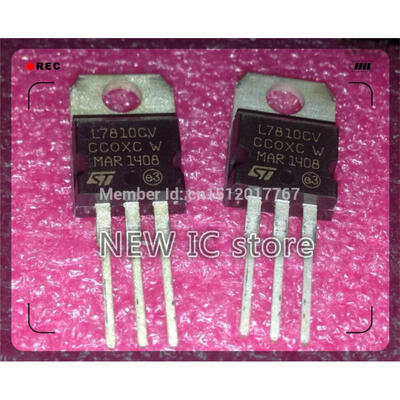 

free shipping 50pcs L7810CV L7810 7810 3-TERMINAL VOLATGE REGULATORS V REG 10V 1.5A TO-220 cmy 100% NEW