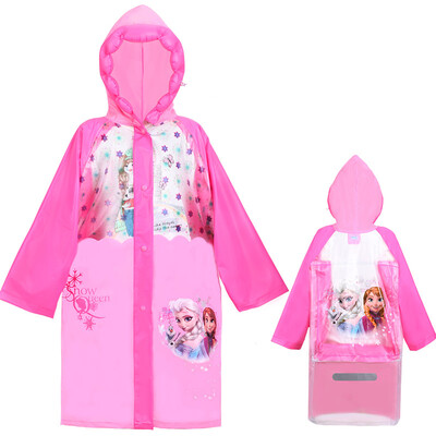 

Disney Disney children's raincoats boys and girls pants with books bag thickening cartoon pupils raincoats 1013 snow and ice powder L