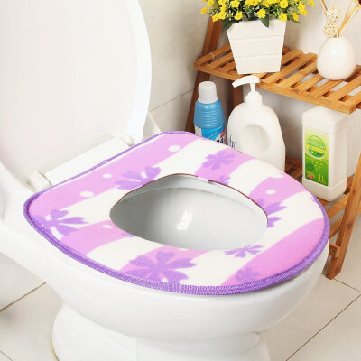 

【Jingdong Supermarket】 Sheng silk is still paste the plastic floor of the bottom of the toilet pad sets of toilet bowl maple blue