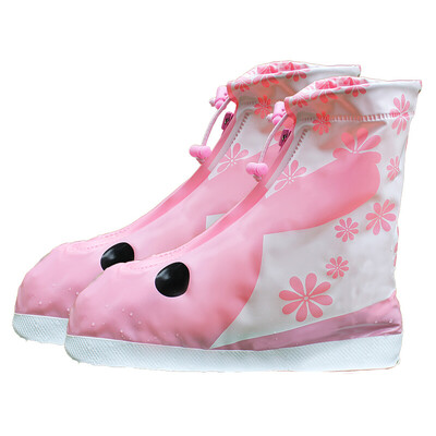 

Many beautiful recall non-slip thick wear-resistant childrens rain boots set boys&girls shoes sets waterproof rain boots rainy days rain shoes set pink rabbit XL code