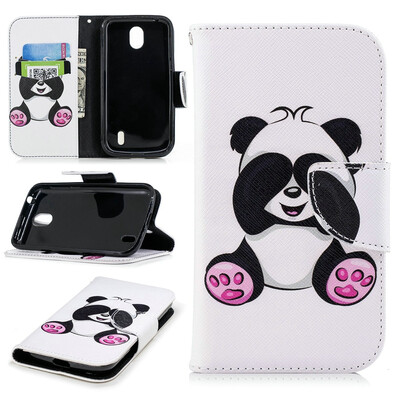 

BEFOSPEY Painting PU LeatherSoft TPU Card Slot Stand Wallet Case For Nokia 145"2018