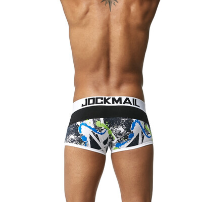 

JOCKMAIL low-rise mens boxer briefs cotton print comfort soft absorbent sweat