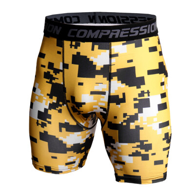 

3D Camo Compression Shorts Men 2018 Short Pants MMA High Elastic Skinny Leggings Bodybuilding Tights Men Fitness Sweat shorts