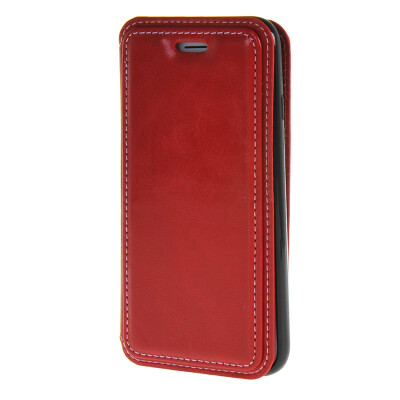 

MOONCASE Premium PU Flip Leather Wallet Card Pouch Back Case Cover for Apple iPhone 6 Plus (5.5") Red