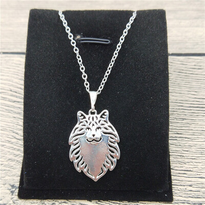 

New Norwegian Forest Cat Necklace Trendy Style Norwegian Forest Cat Pendant Necklace Women Fashion Pet Cat Jewellery