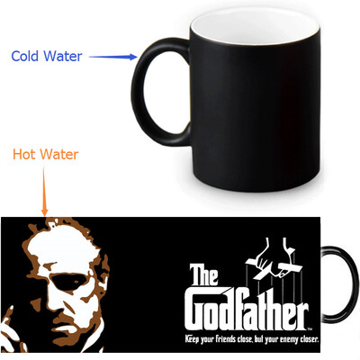 

The Godfather 350ml/12oz Heat Reveal Mug Color Change Coffee Cup Sensitive Morphing Mugs Magic Mug Milk Tea Cups