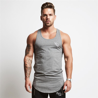 

Muscle brothers vest summer new mens sports Slim training breathable elastic leisure sleeveless fitness vest