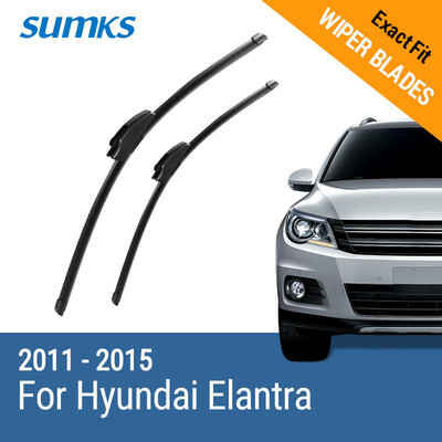

SUMKS Wiper Blades for Hyundai Elantra 26"& 13" Fit Hook Arms 2011 2012 2013 2014 2015