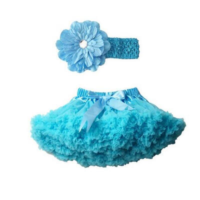 

Buenos Ninos Girls Tutu Chiffon Petticoat Set with Flower Headband