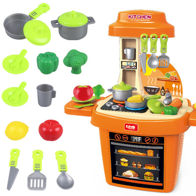 

Goggles Toy Big Kids Family Puzzle Toys Girl Cooking Kitchen Toys Baby Kitchenware Tableware Set Large Kitchen