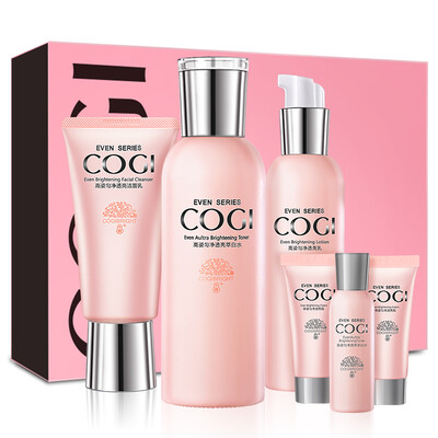 

Gao Zi COGI even net extract white tenderness moist skin care suit face cream 50g toner 150ml lotion 120g cream 5g2 water 10ml big white water moisturizing cosmetics
