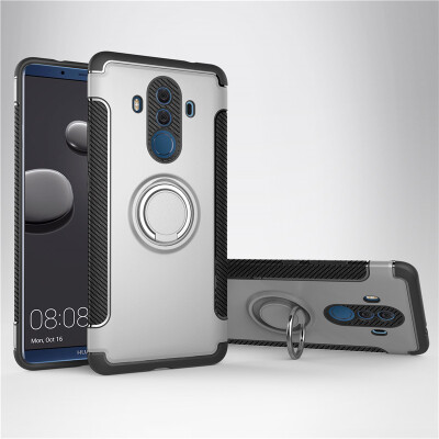 

Huawei Mate 1010 Pro Armor Car Magnetic Suction Ring Bracket Silicon TPU Hard PC Phone Case