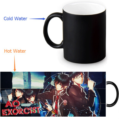 

Ao no Exorcist 350ml/12oz Heat Reveal Mug Color Change Coffee Cup Sensitive Morphing Mugs Magic Mug Milk Tea Cups