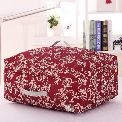 

Western SIVIN mirror flower red  storage bag quilt dust bag moving bag clothing sorting bag toy storage washable three-layer thickening