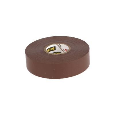 

3M Scotch 35 high quality phase color PVC electrical insulation tape single roll brown