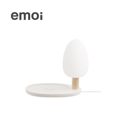 

emoi LED desk lamp with QI wireless charging pad
