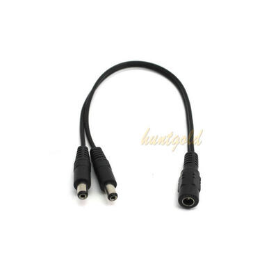 

1Pc DC Female to 2 DC Male Power Splitter Adapter Cable for CCTV Security Camera Cable for Surveillance System