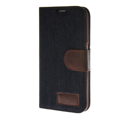 

MOONCASE Cowboy tannins Leather Side Flip Wallet Card Holder Stand Pouch ЧЕХОЛ ДЛЯ Samsung Galaxy S6 Black