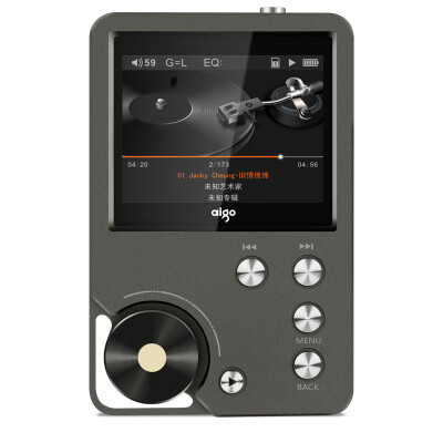 

Patriot aigo mp3 player MP3-105 hifi player HD lossless sound quality player Portable Walkman 8G memory cardable card gray black key