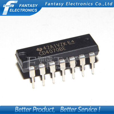 

50PCS CD4070BE DIP14 CD4070 DIP new and original IC free shipping