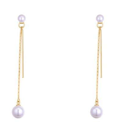 

Vintage Fashion White Imitation Peari Long Drop Earrings Fashion Jewelry Womens Accessories Female Ladies Dangle Earring 27311
