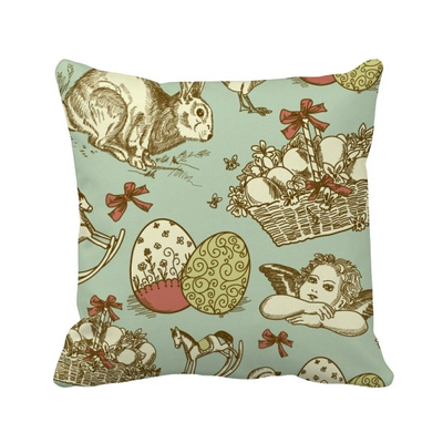 

Easter Religion Festival Colorful Angle Horse Square Throw Pillow Insert Cushion Cover Home Sofa Decor Gift