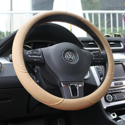 

Xinjian winter car steering wheel cover four seasons breathable non-slip universal handle XJ02 beige