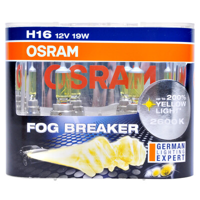 

Osram (OSRAM) fog Walker H16 yellow light bulb headlamp bulb fog lamp bulb halogen lamp [brightening 60%, color temperature 2600K] 12V19W