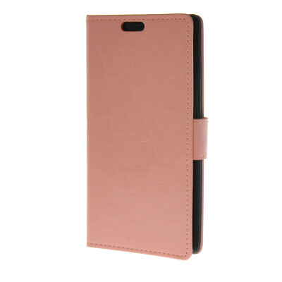 

MOONCASE Simple Leather Flip Wallet Case Card Slot Stand Back Cover for LG G4 Pink