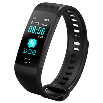

Smart Bracelet Wristband Fitness Tracker Цветной экран Heart Rate Sleep Pedometer Sport Водонепроницаемый отслеживатель активности iPhone Samsung