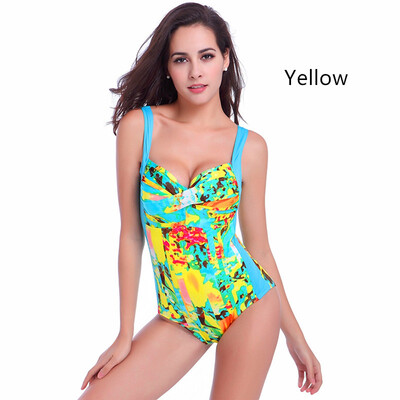 

The new waist color combination of the two sides was thin super gathered chest large size one-piece swimsuit