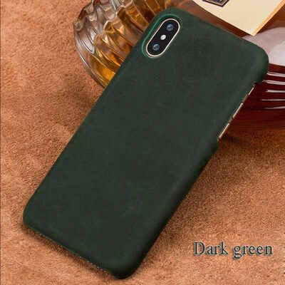 

LANGSIDI натуральный кожаный чехол для iPhone X Case Vintage Crazy horse skin Back Cover