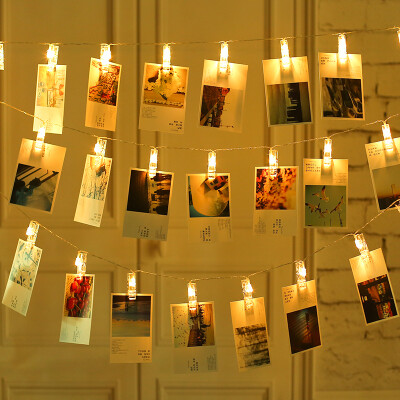 

DYM DIY photo album photo wall light clip led light string with battery box lights flashing lights string lights starry room bed