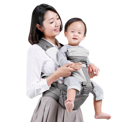 

Xiao Yang YANG baby carrier waist stool shoulder multi-function detachable back baby belt waist stool baby four seasons universal baby artifact Y0352 light gray