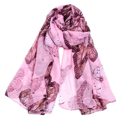 

Jeouly животные шарфы женщины бабочка Echarpes Foulard Femm длинный вуали шарф солнцезащитные шали синий hijab обертывания кэшкл маркас
