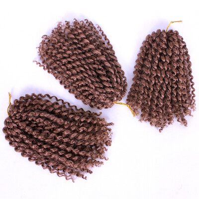 

Marleybob Kinky Curl Crochet Braids 3pcspack Synthetic Wigs Ombre Afro Kinky Twist Crochet Hair Braiding Low Temperature Fiber
