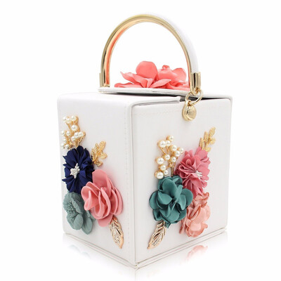 

Milisente Flower Women Handbag Wedding Clutch Ladies Evening Bag Blue Handbags Day Clutches
