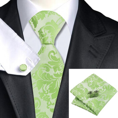 

2016 New Hot selling Vogue Men Silk Tie Set High Quality 100 Silk Necktie Handkerchief Cufflinks Set for Formal Wedding Business