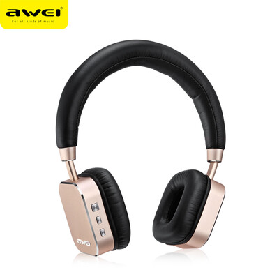 

Bluetooth HeadphonesAWEI A900BL Stereo Wireless Bluetooth Headphones Over Ear with Microphone&Volume Control