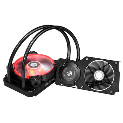 

ID-COOLING Frostflow 240VGA graphics card with integrated water-cooled radiator porous position 240 row red black version