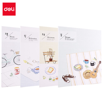

Deli deli 4 B540 page life minor series stitching soft copybook notebook FB540-4